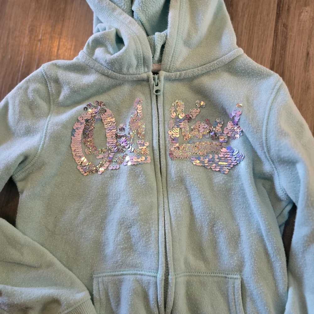 Oshkosh Girls Teal Hoodie Size 5T
